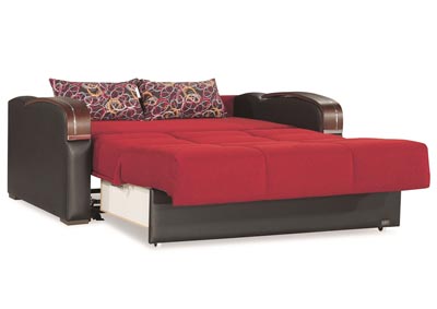 Sleep Plus Red Polyester Love Seat Sleeper,Ottomanson (Previously Casamode)